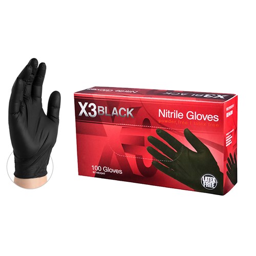 AMMEX BX34-L Nitrile Gloves - Large -3mm