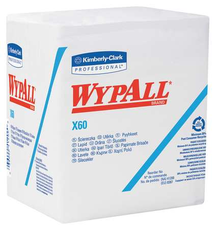 WypAll X60 Washcloth - 1/4 Fold