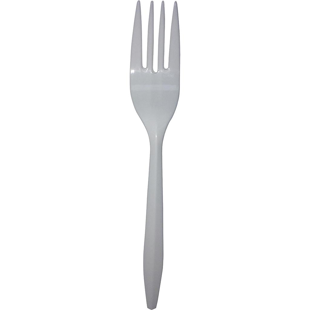 Fork - Medium Weight - White Polypro